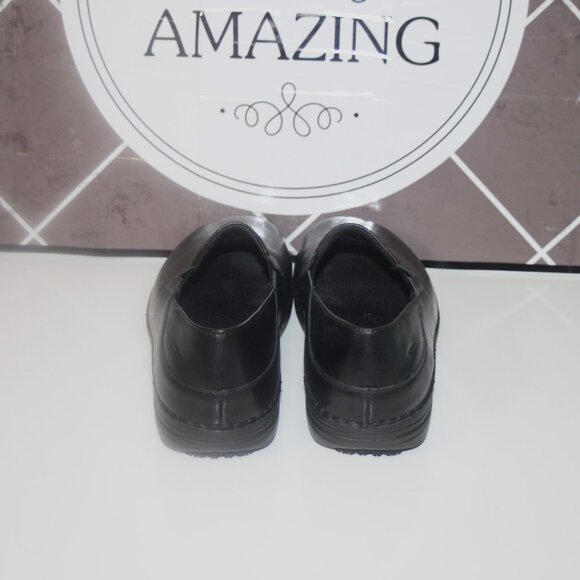 4b  LN MENS "MANILA" SPRING STEP CLOGS - 11 - BLACK LEATHER - Picture 4 of 5